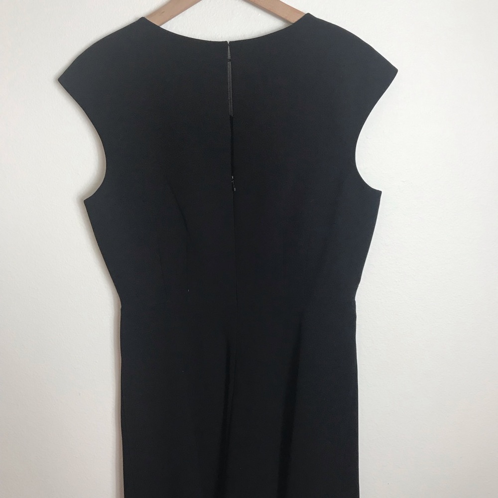 Tahari Asymmetrical Neck Midi Dress - Picture 5 of 5